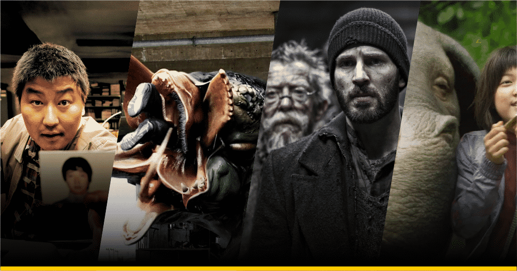 Imágenes de Memories of Murder, The Host, Snowpiercer y OKJA