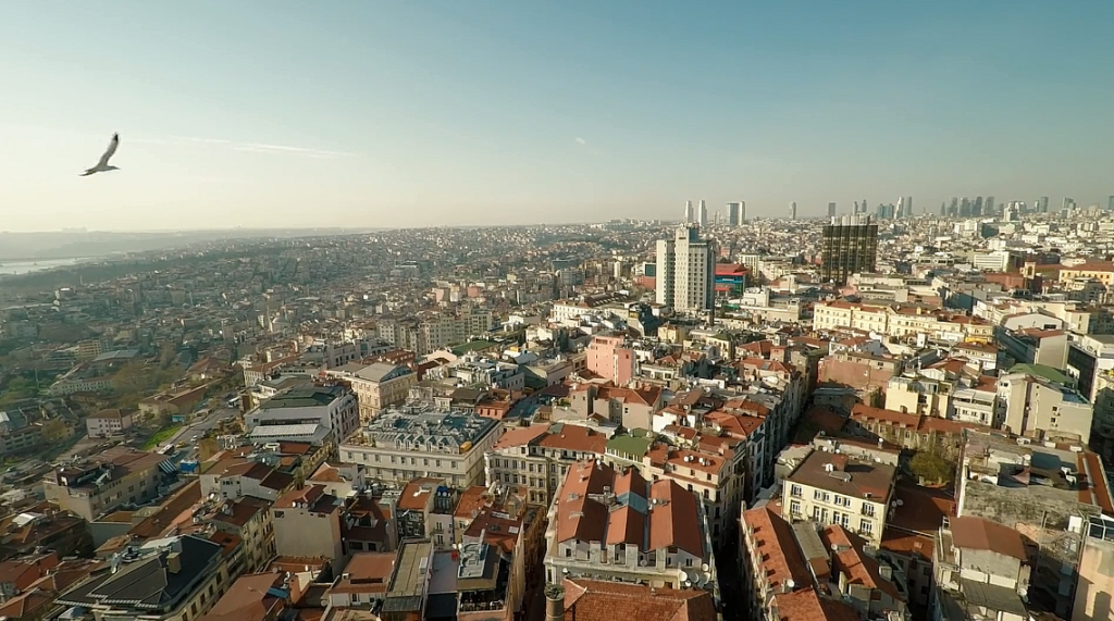 Vista aérea de Estambul 