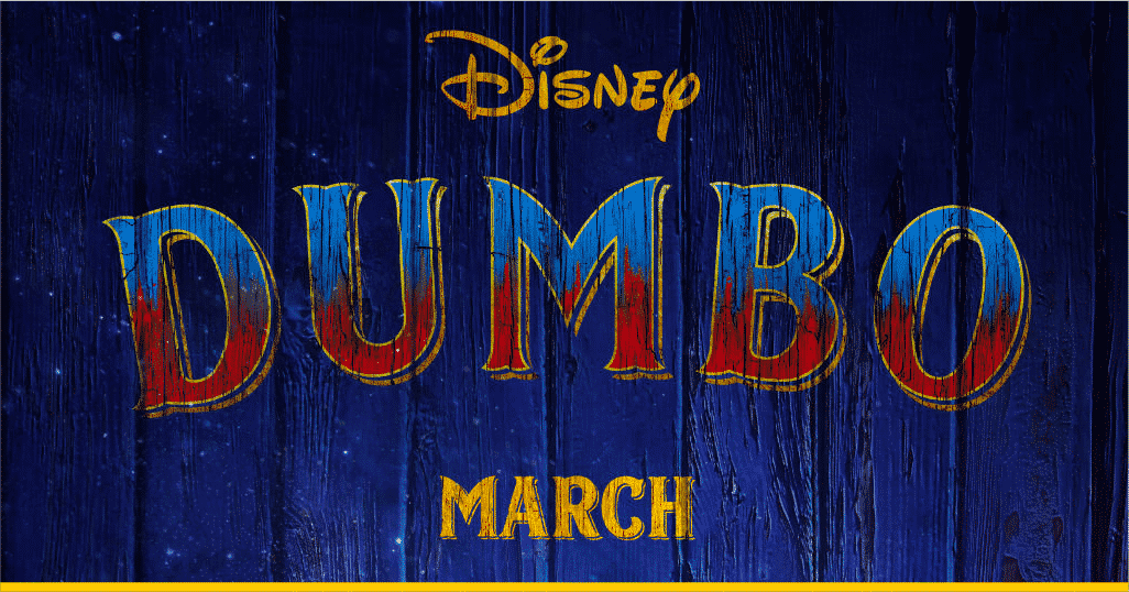Parte del póster de Dumbo de Tim Burton