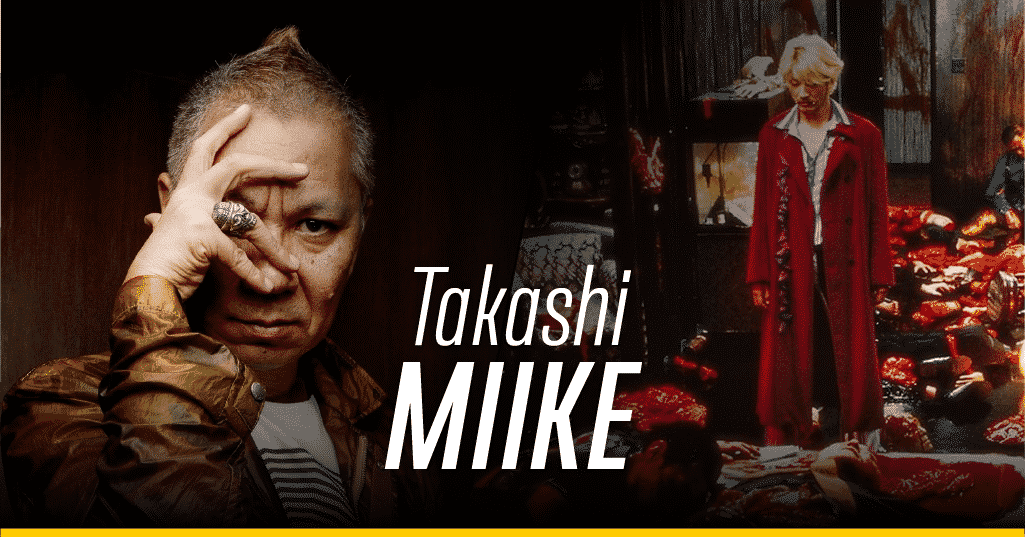 Takashi Miike y una escena de 'Ichi the Killer'