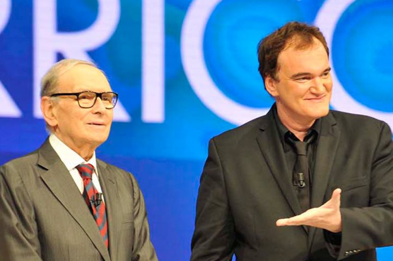 Marricone (izquierda), Tarantino (derecha). Fuente: Applauss